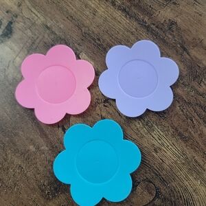 3 Doll Teaset Plates